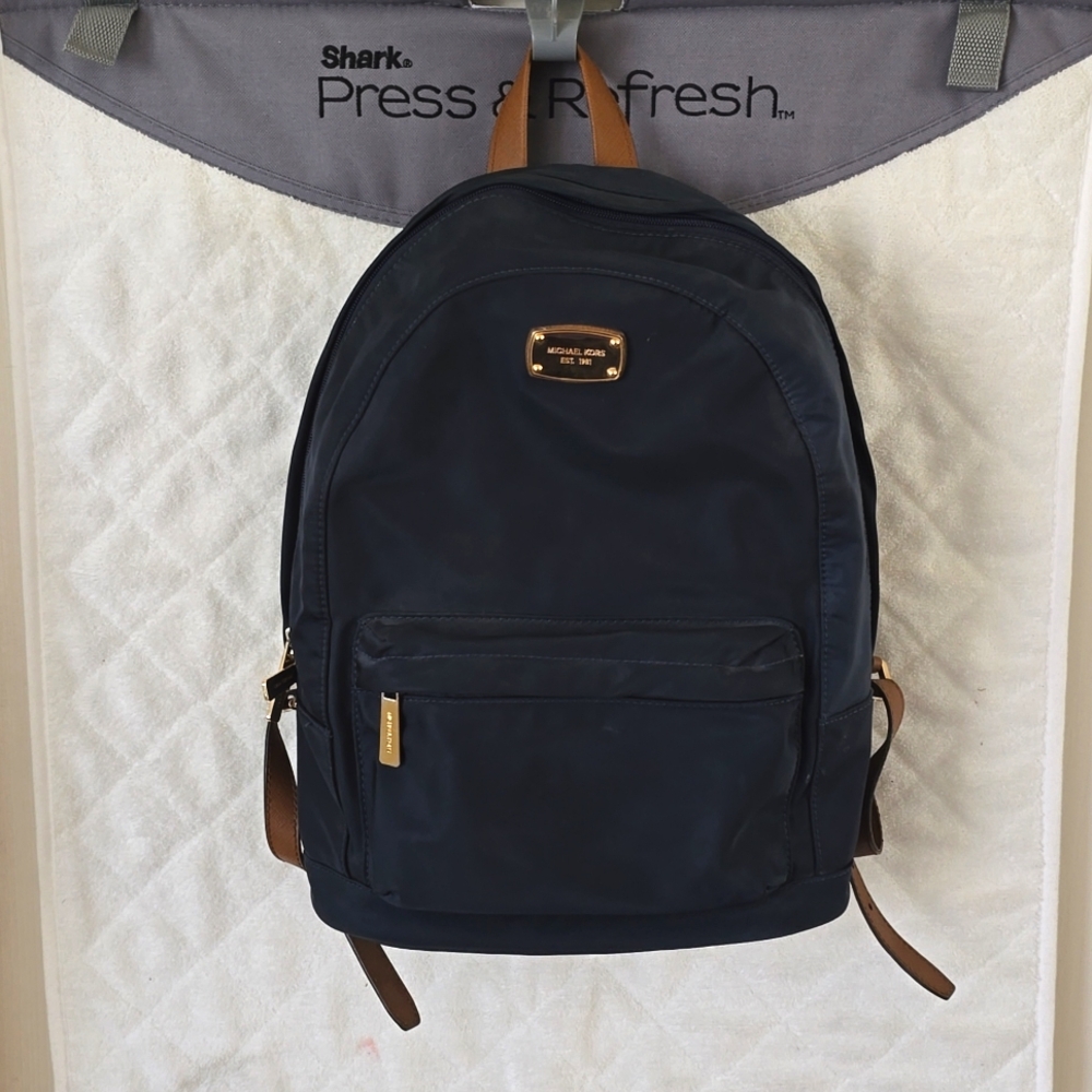 MICHAEL KORS Navy Saddle Nylon backpack